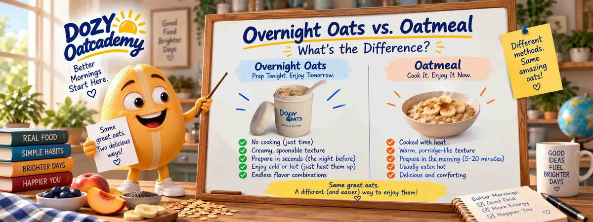 Overnight Oats vs. Oatmeal: What's the Difference?