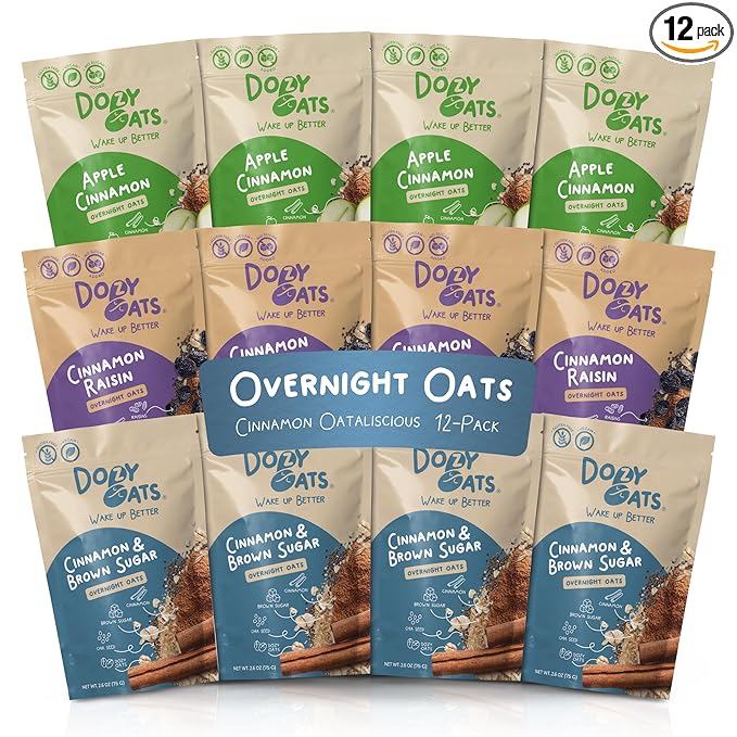 Cinnamon Oat-alicious Overnight Oats Variety Packs - Retail