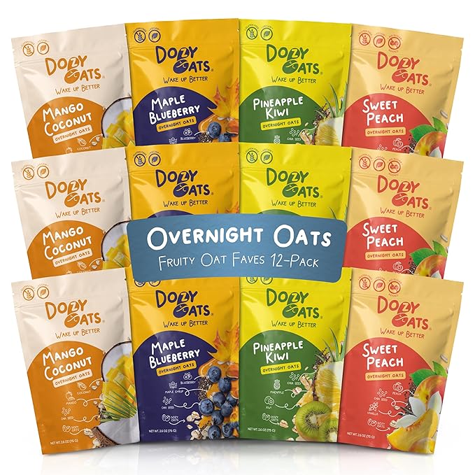 Fruity Faves Overnight Oats Variety Packs - Retail