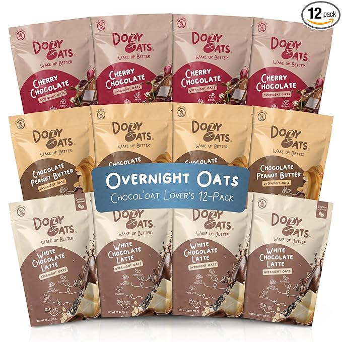 Chocol'oat Lover Overnight Oats Variety Packs - Retail