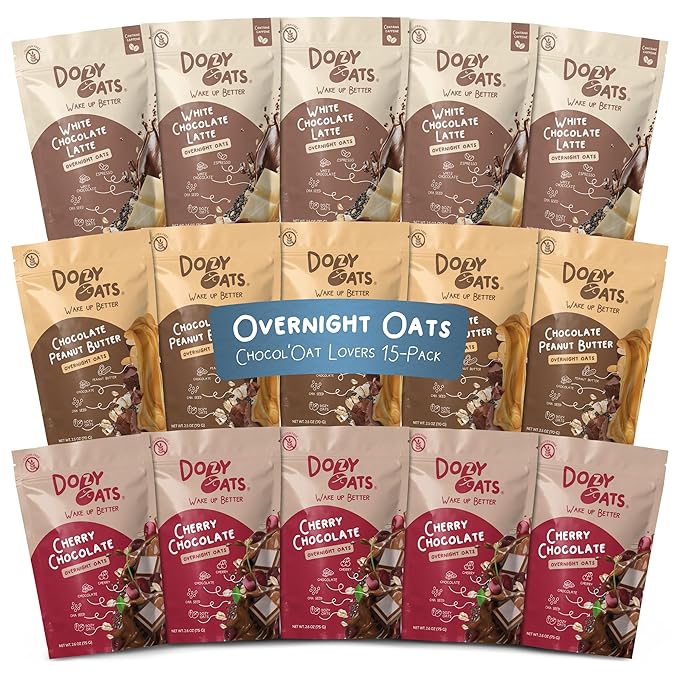 Chocol'oat Lover Overnight Oats Variety Packs - Retail