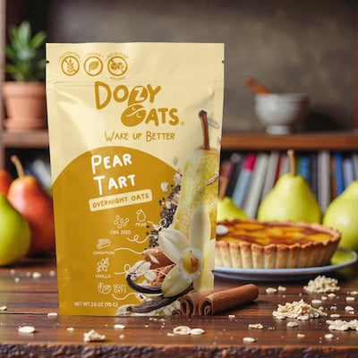 Dozy Oats Pear Tart Overnight Oats