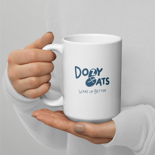White glossy mug - I don't do morning chaos